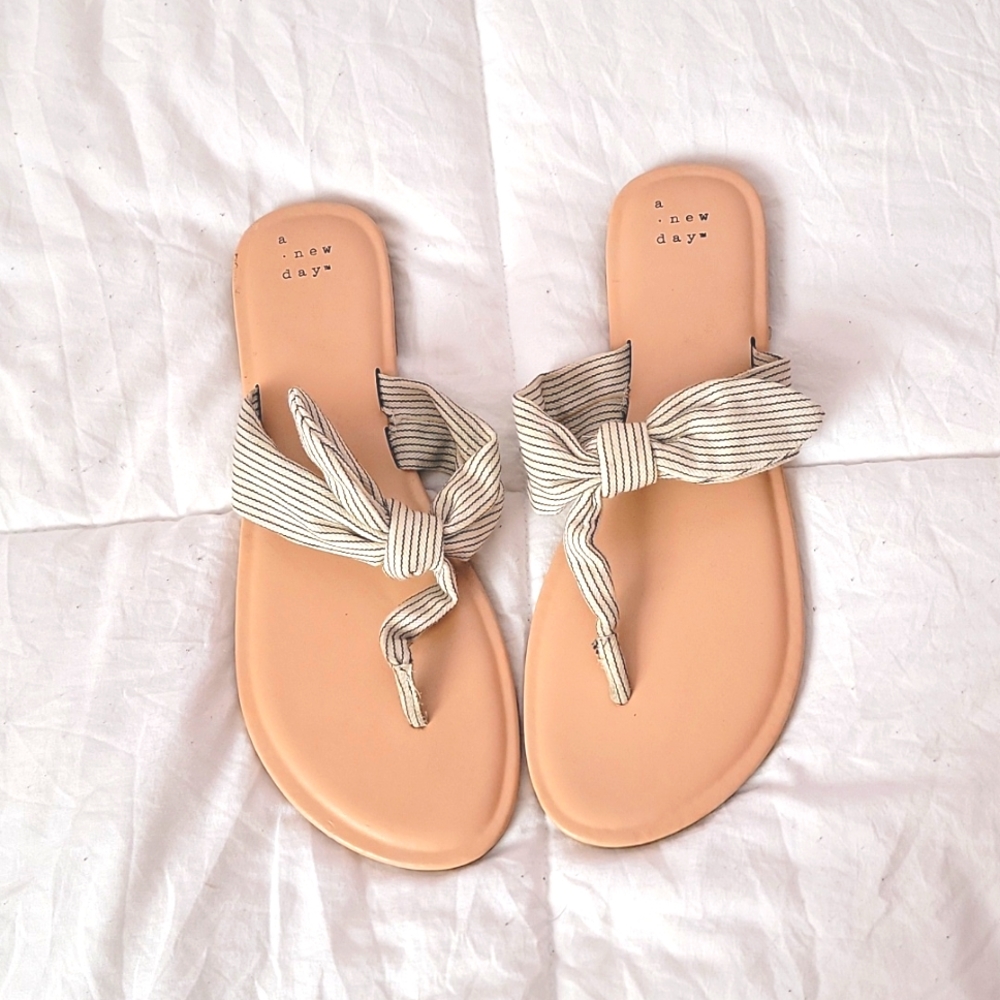 A New Day Bow Flip Flop Sandals
